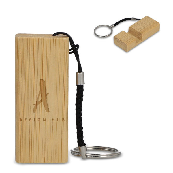 Bambus Smartphonehalter Schlüsselanhänger