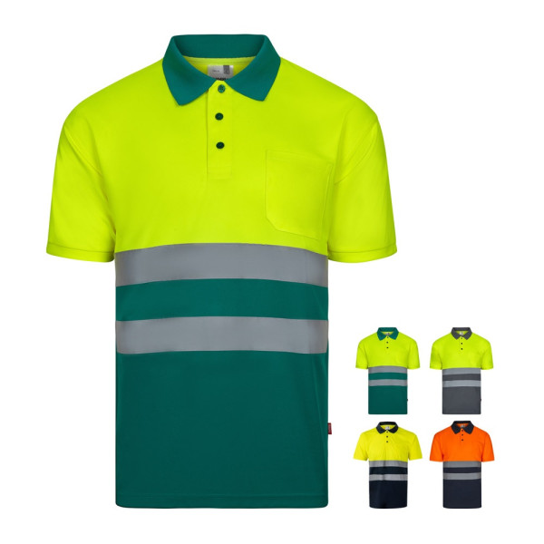 VL FORTUNA. Poloshirt (140g/m²) im Bird-Eye-Design mit kurzen Ärmeln, aus Polyester (100%)