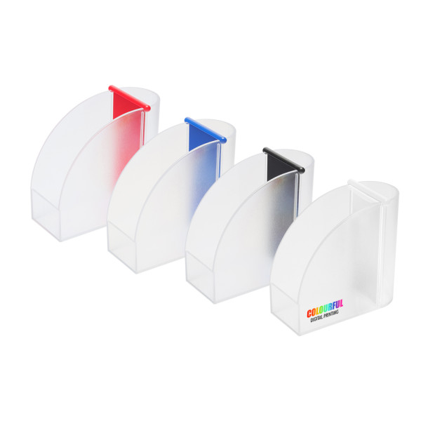 Zettelbox mit Köcher 