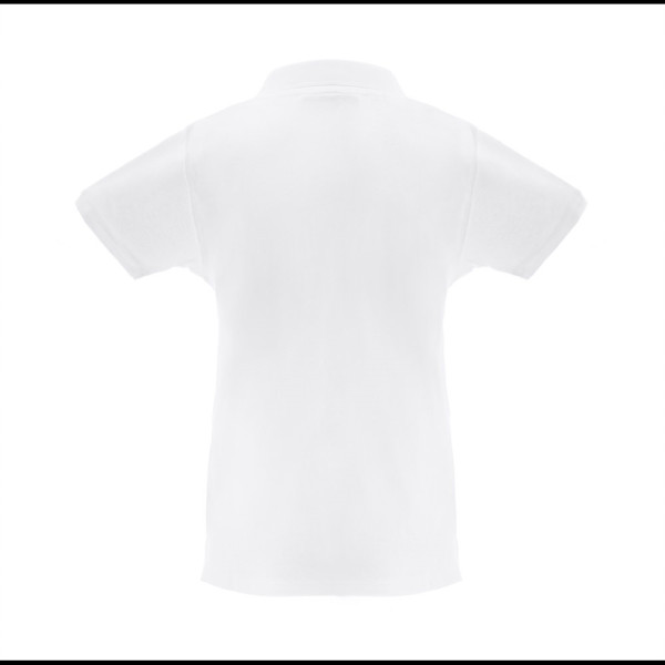THC MONACO WOMEN WH. Kurzarm-Poloshirt für Damen aus kardierter Baumwolle