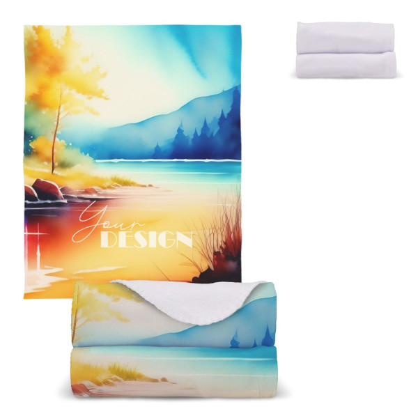 Polarfleece-Decke OEKO-TEX® Sublimation 120 x 150 cm 190 g/m²